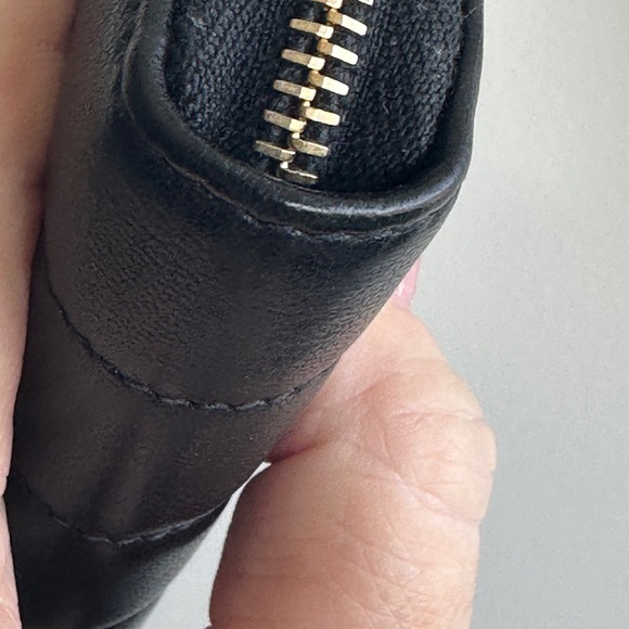 YSL Zippy Wallet/Card Holder Black Lambskin Leather - Picture 12 of 12